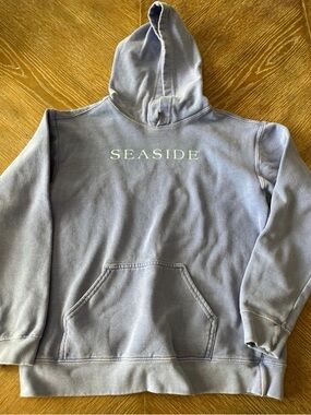 30A Seaside Comfort Colors Hooded Sweatshirt - Faded Blue - Kids Large